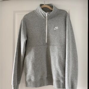 Nike Men's Zip-Up Sweater in Gray